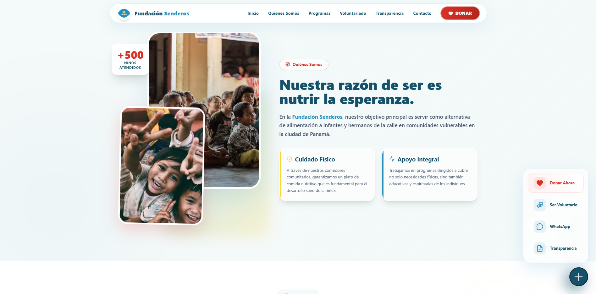 Propuesta para Fundación Senderos